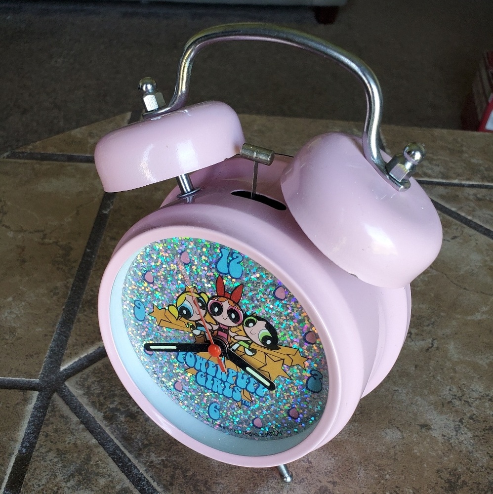 PowerPuff Girls Twin Bell Jumbo Tabletop Clock